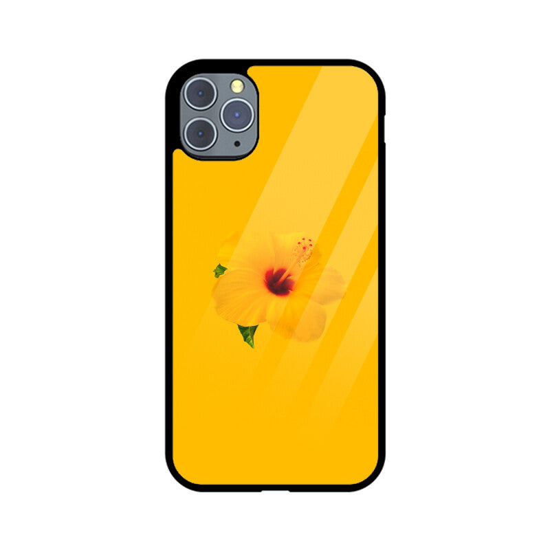 Hibiscus Radiance | Glass iPhone Case
