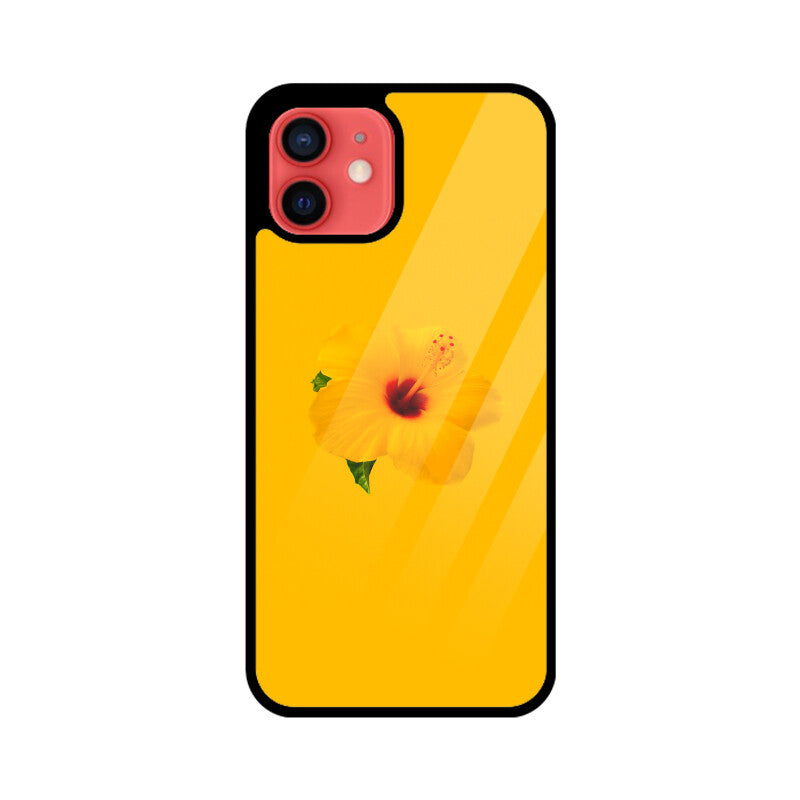 Hibiscus Radiance | Glass iPhone Case
