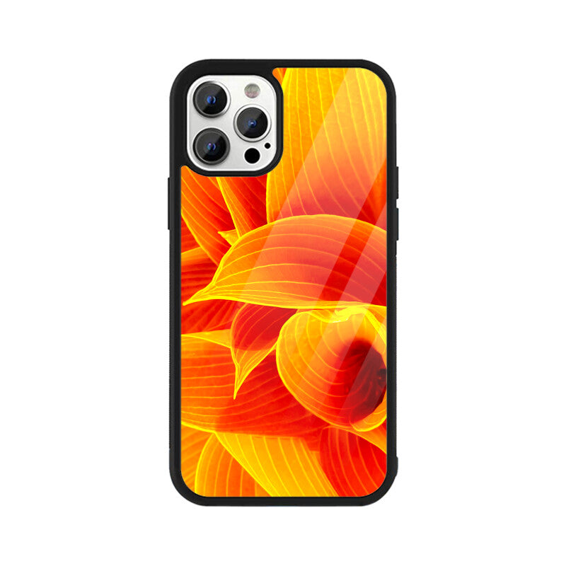 Fiery Folds | Glass iPhone Case