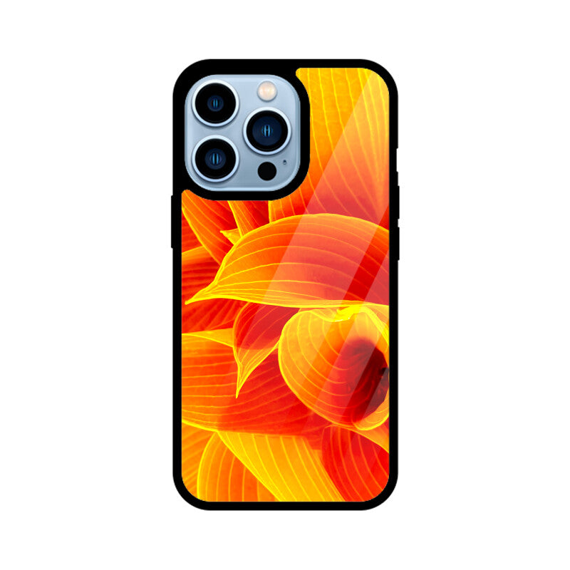 Fiery Folds | Glass iPhone Case