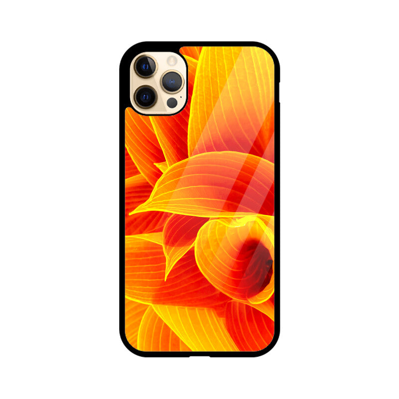 Fiery Folds | Glass iPhone Case