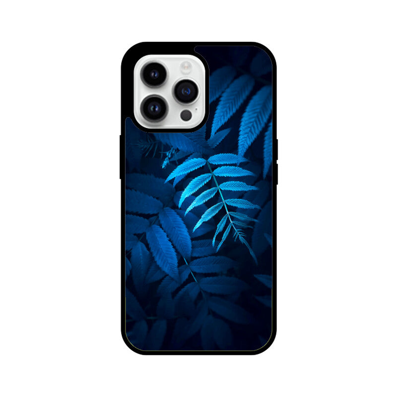 Sapphire Fronds | Glass iPhone Case