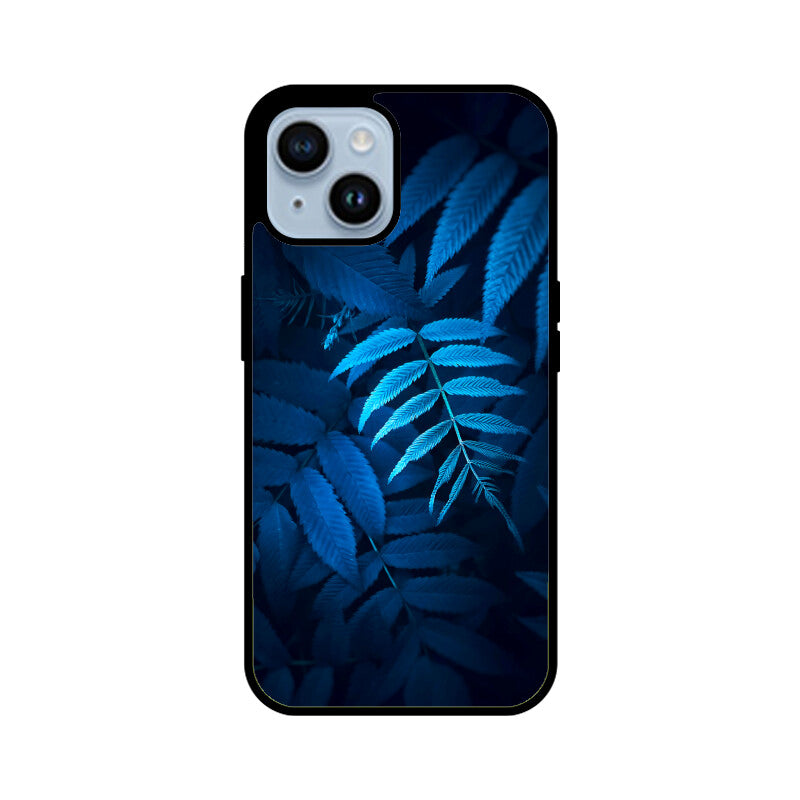 Sapphire Fronds | Glass iPhone Case