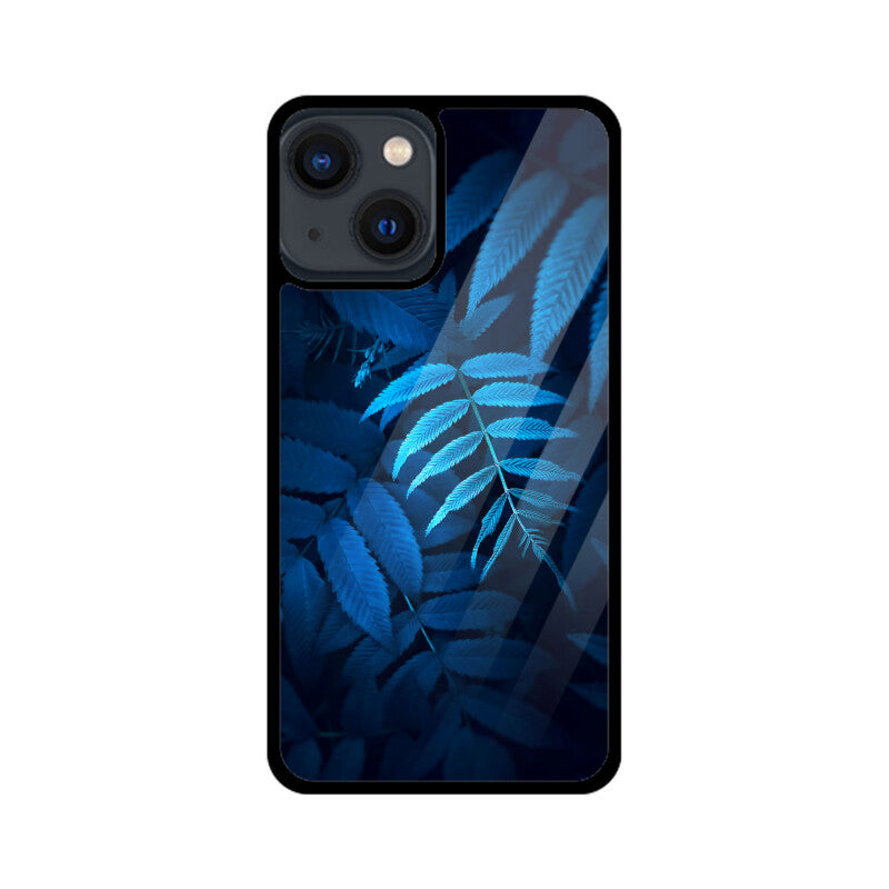 Sapphire Fronds | Glass iPhone Case