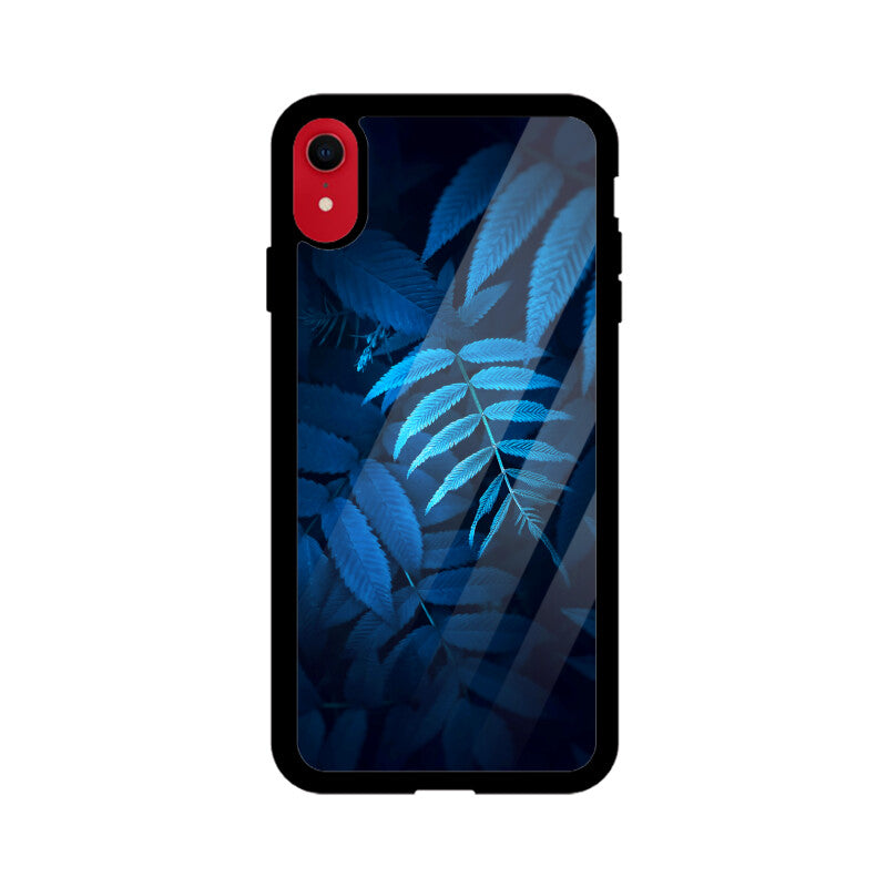 Sapphire Fronds | Glass iPhone Case