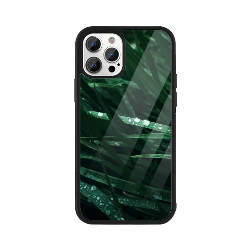 Dew-Kissed Green | Glass iPhone Case