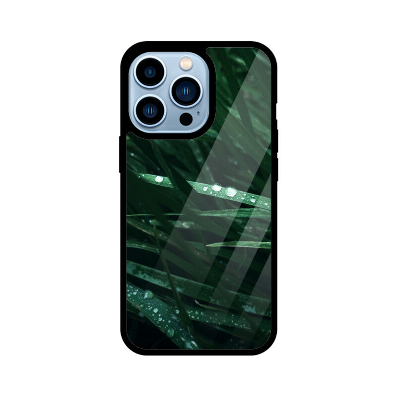 Dew-Kissed Green | Glass iPhone Case