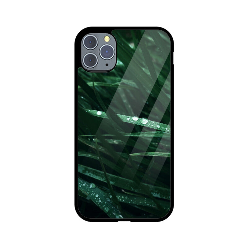 Dew-Kissed Green | Glass iPhone Case
