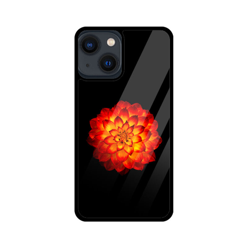 Dahlia Blaze | Glass iPhone Case