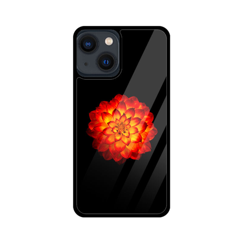 Dahlia Blaze | Glass iPhone Case