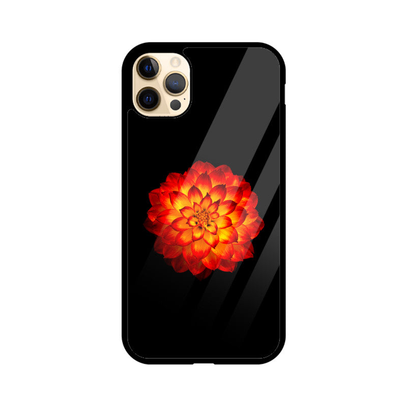 Dahlia Blaze | Glass iPhone Case