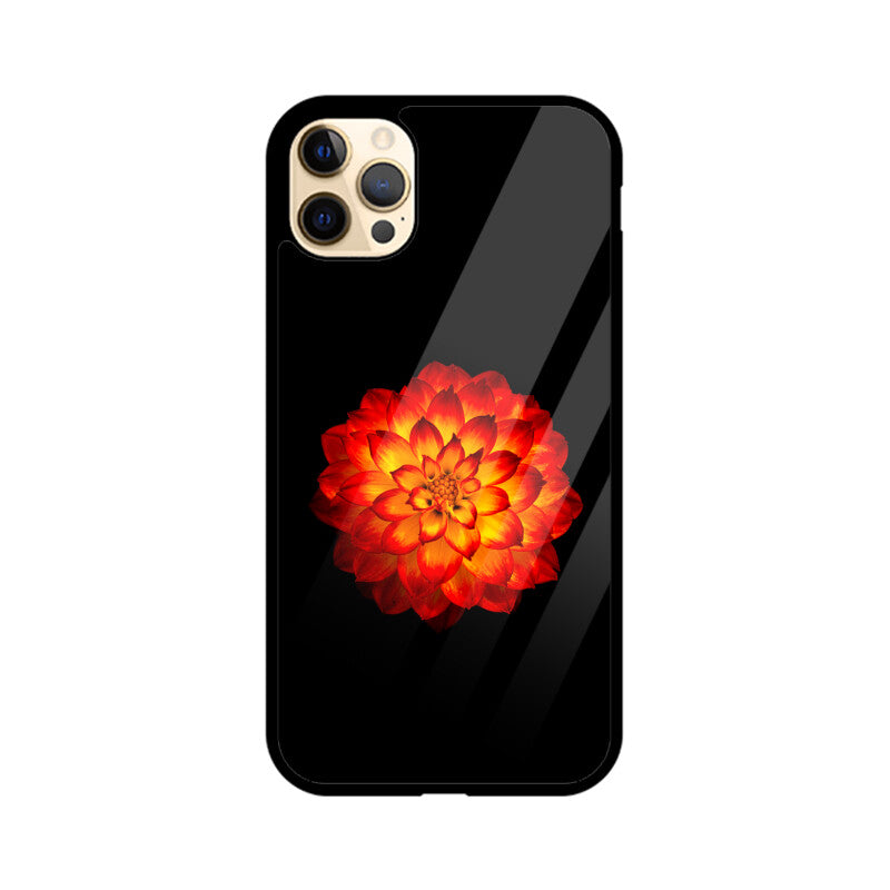 Dahlia Blaze | Glass iPhone Case
