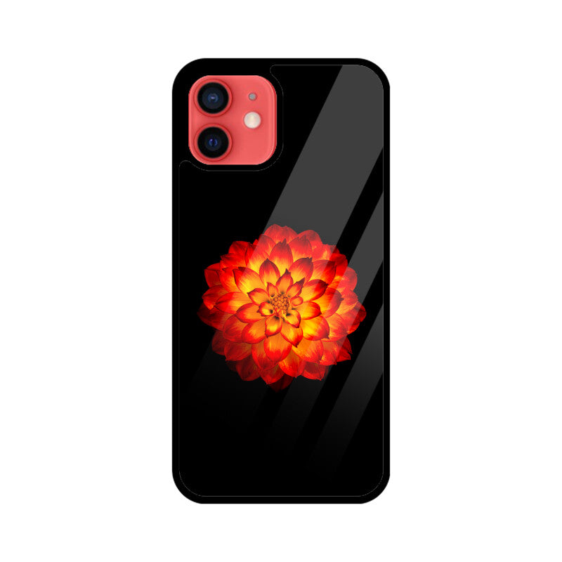 Dahlia Blaze | Glass iPhone Case
