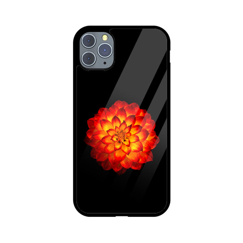 Dahlia Blaze | Glass iPhone Case