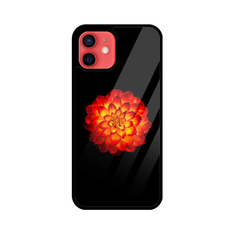 Dahlia Blaze | Glass iPhone Case