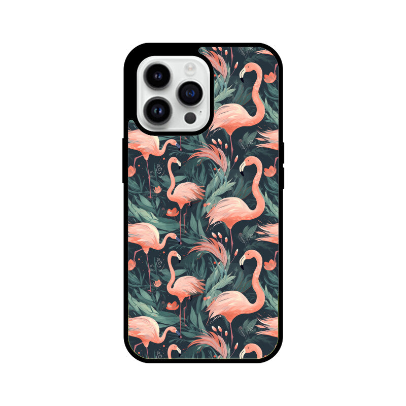 Flamingo Eden | Glass iPhone Case