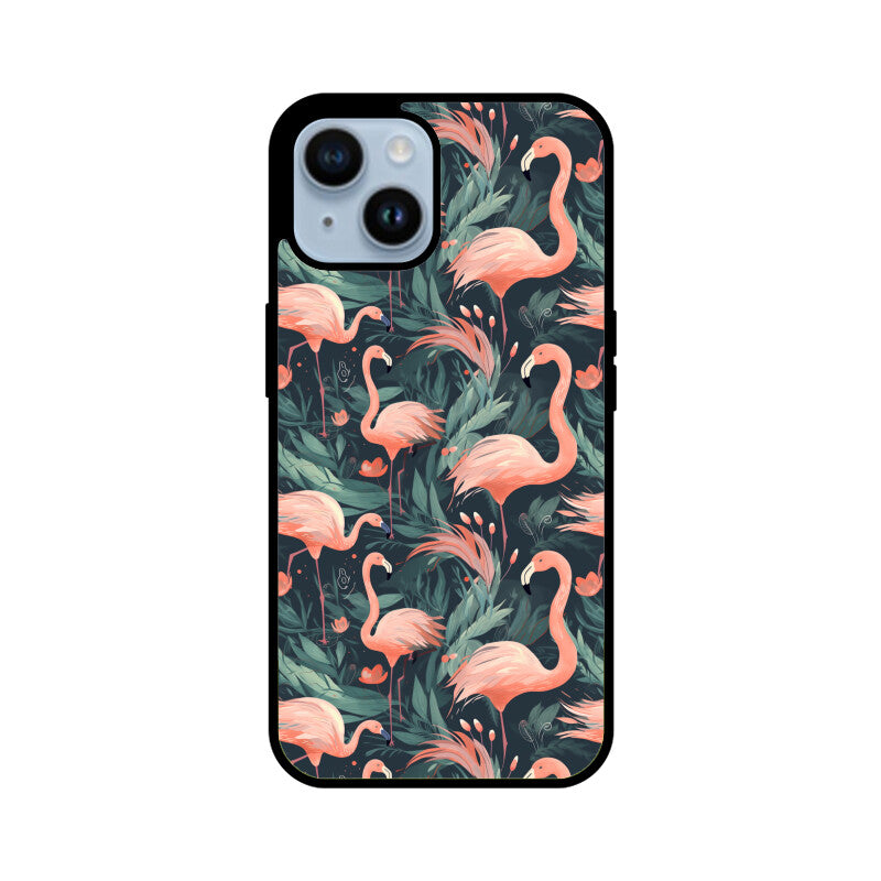 Flamingo Eden | Glass iPhone Case