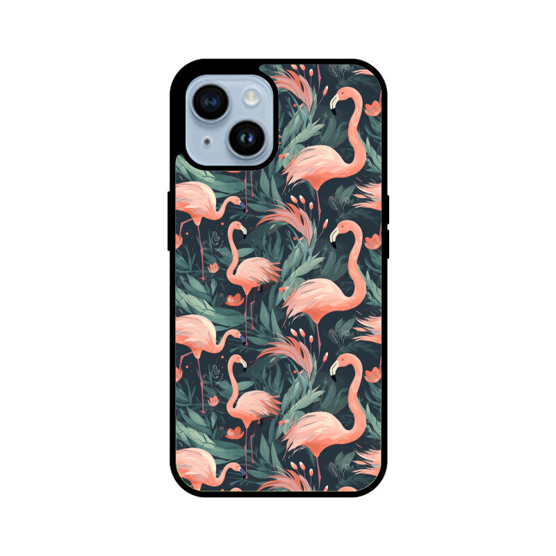 Flamingo Eden | Glass iPhone Case
