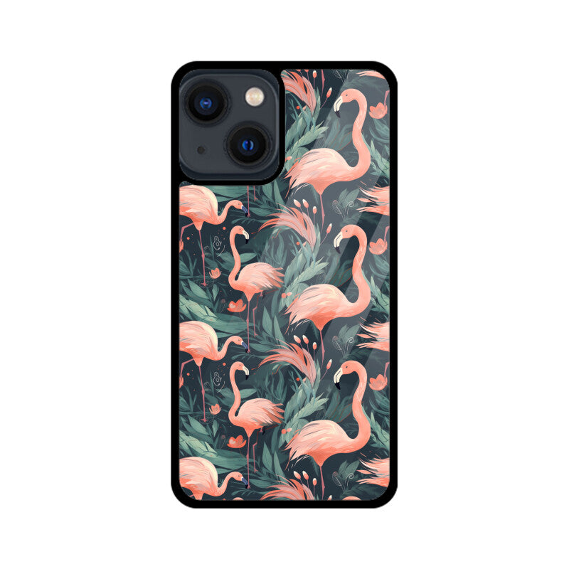 Flamingo Eden | Glass iPhone Case