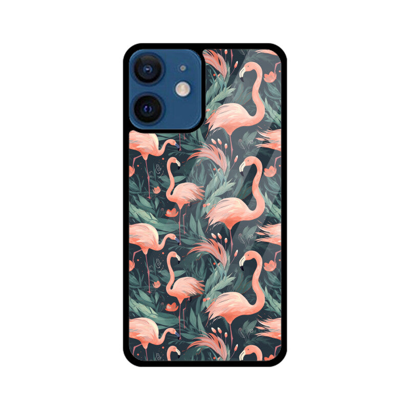 Flamingo Eden | Glass iPhone Case