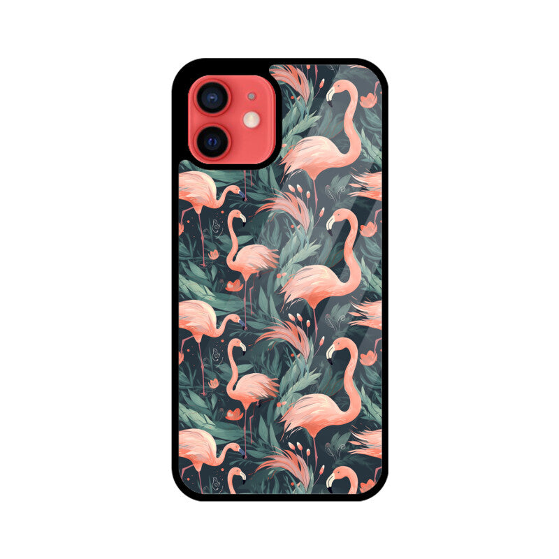Flamingo Eden | Glass iPhone Case