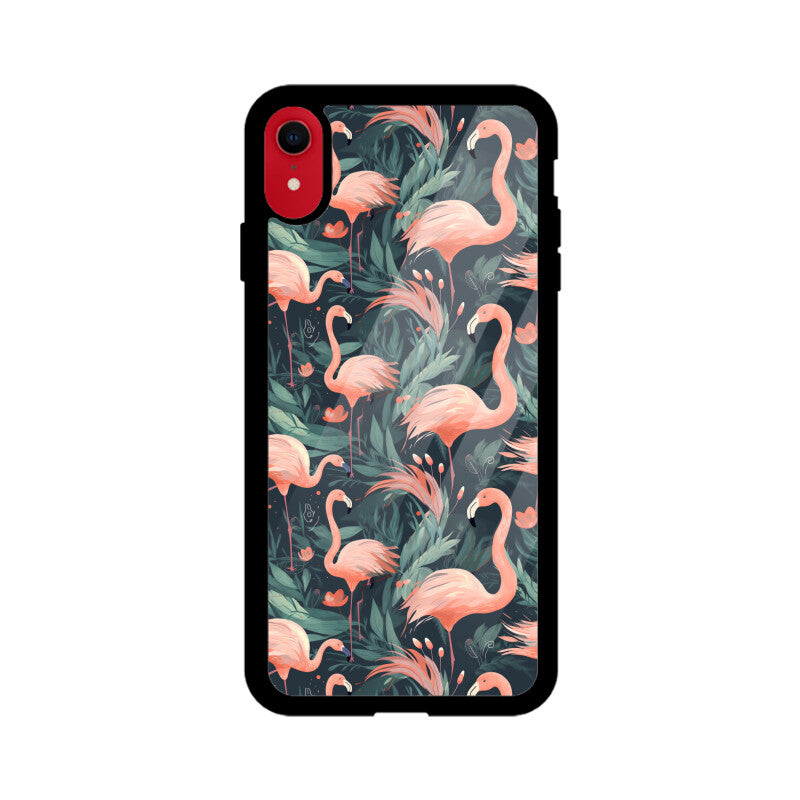 Flamingo Eden | Glass iPhone Case