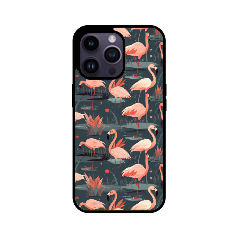 Flamingo Fantasia | Glass iPhone Case