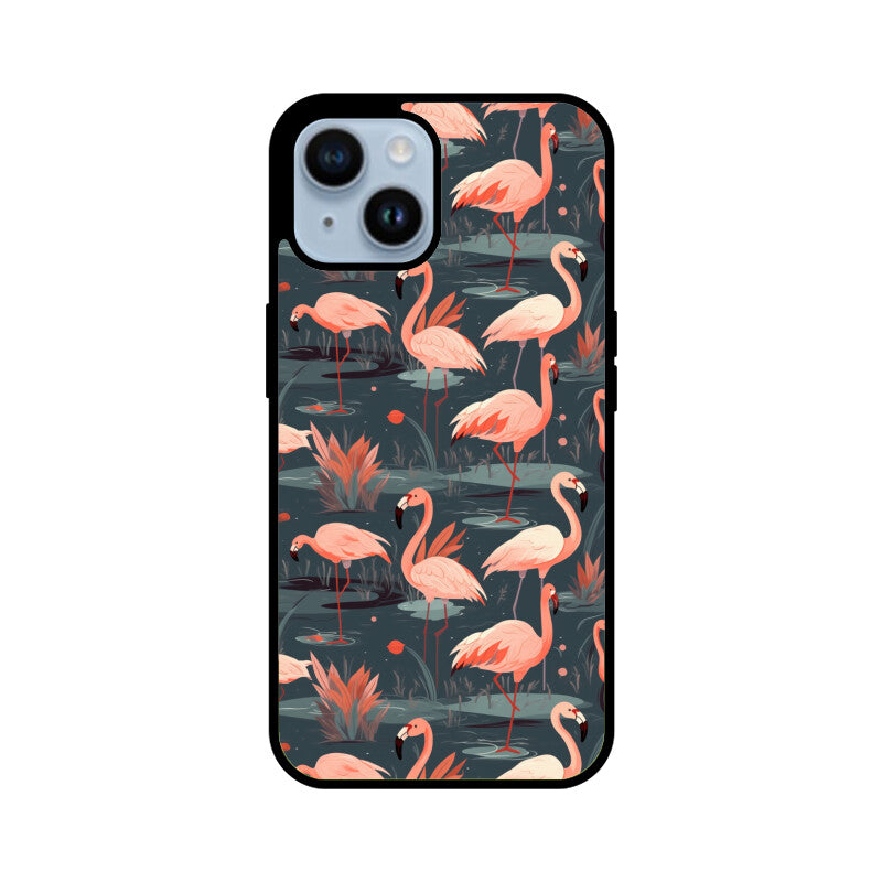Flamingo Fantasia | Glass iPhone Case