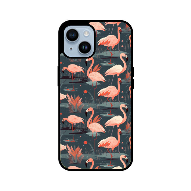 Flamingo Fantasia | Glass iPhone Case