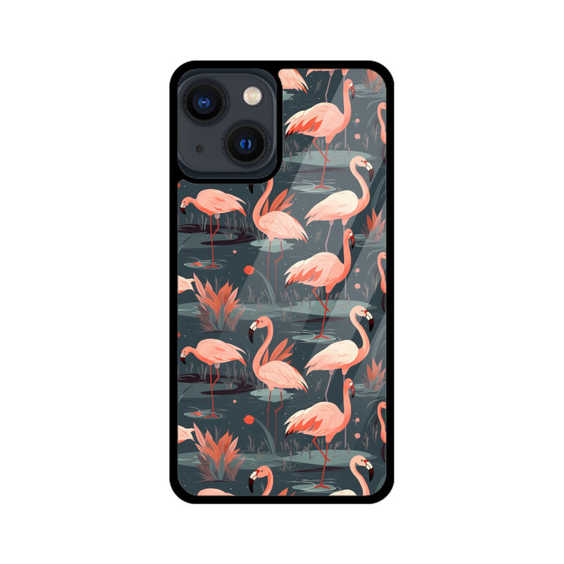 Flamingo Fantasia | Glass iPhone Case