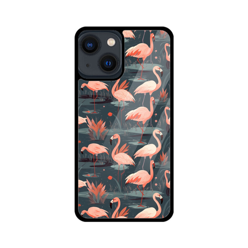 Flamingo Fantasia | Glass iPhone Case