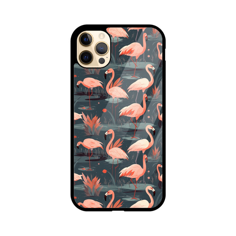 Flamingo Fantasia | Glass iPhone Case