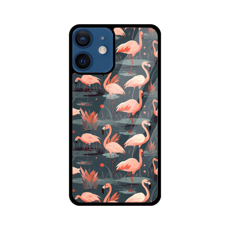 Flamingo Fantasia | Glass iPhone Case