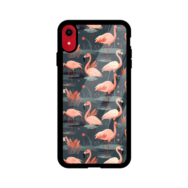 Flamingo Fantasia | Glass iPhone Case