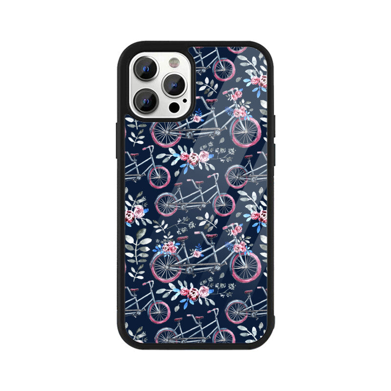 Blossoming Rides | Glass iPhone Case