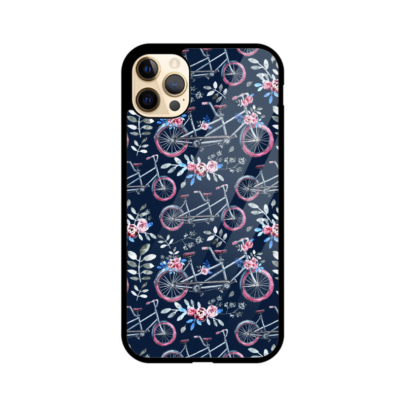 Blossoming Rides | Glass iPhone Case