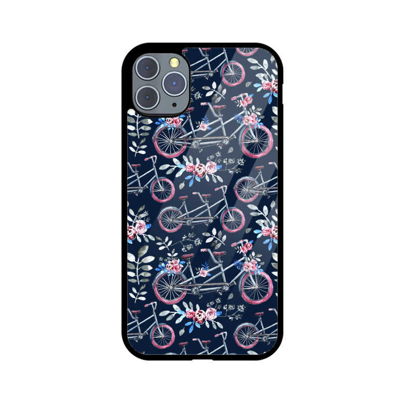 Blossoming Rides | Glass iPhone Case