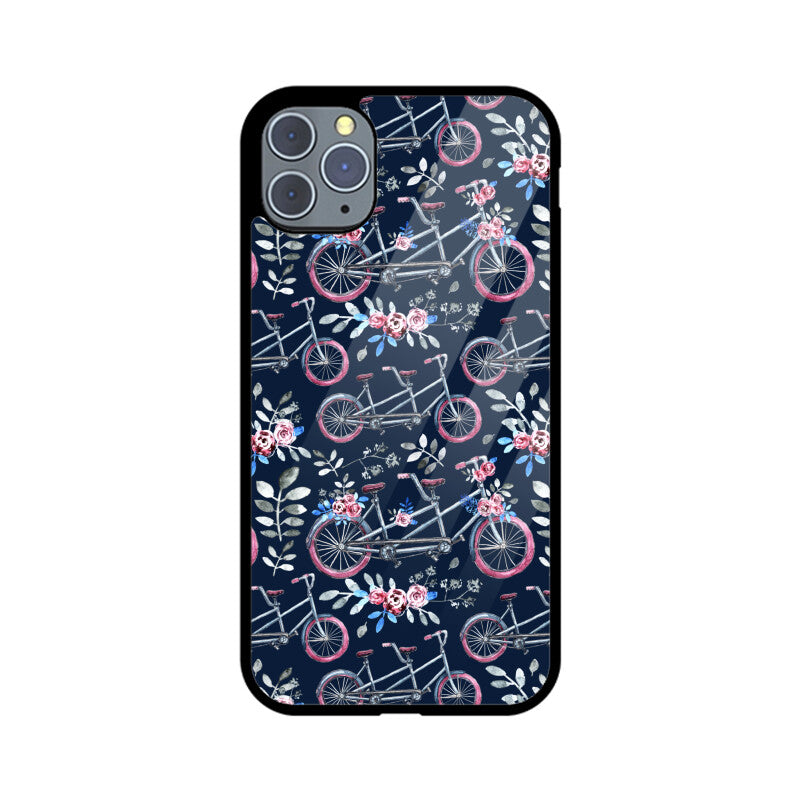 Blossoming Rides | Glass iPhone Case