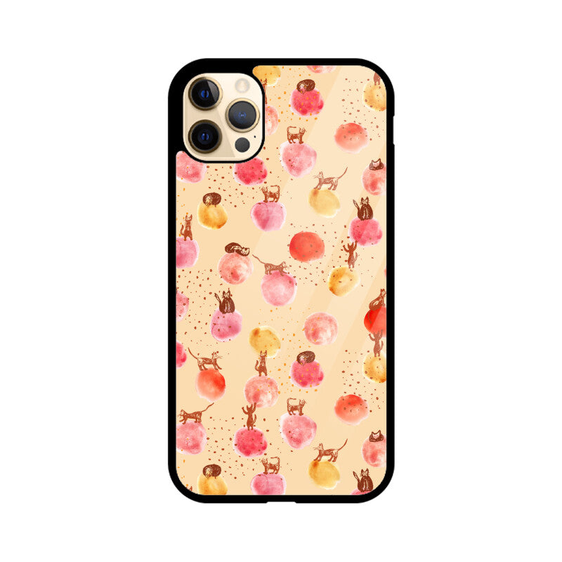 Whimsical Cats | Glass iPhone Case