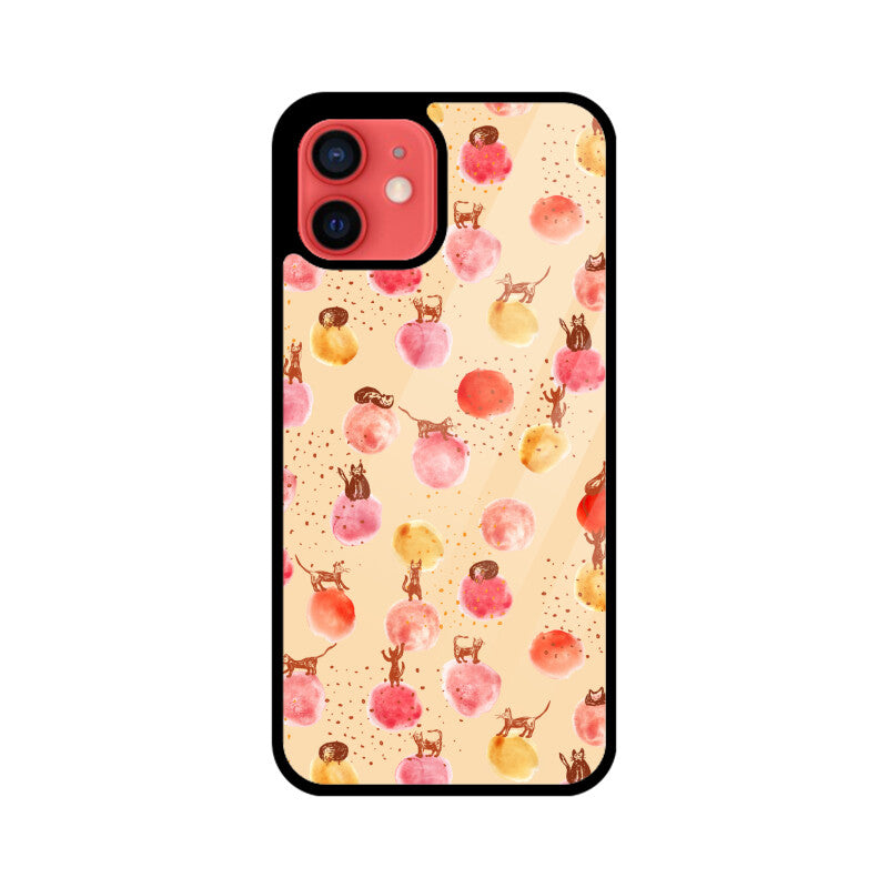 Whimsical Cats | Glass iPhone Case