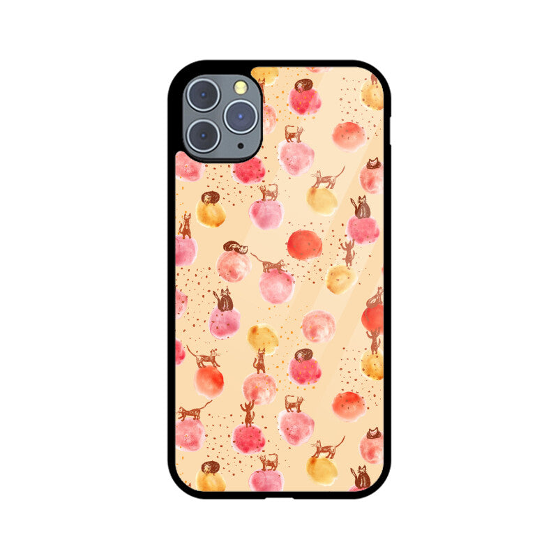 Whimsical Cats | Glass iPhone Case
