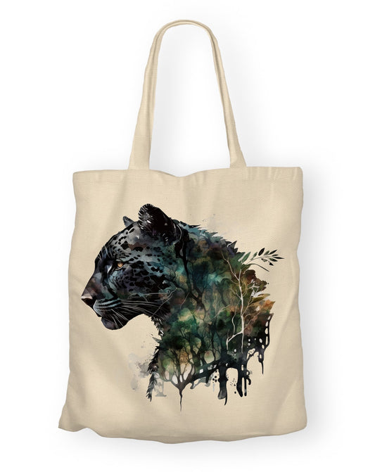 Wild Echoes - Panther Spirit | Tote Bag