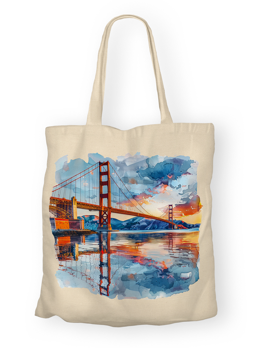 Golden Gate Twilight | Tote Bag