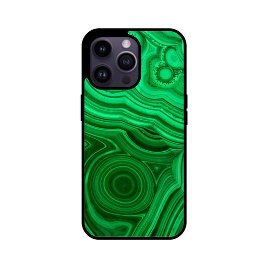 Emerald Swirls | Glass iPhone Case