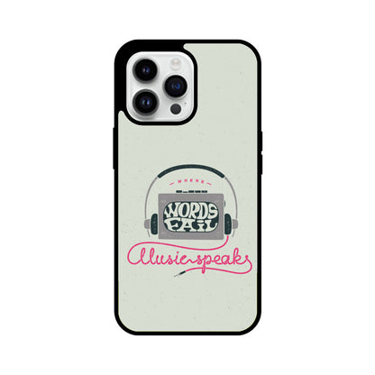 Music Speaks | Glass iPhone Case