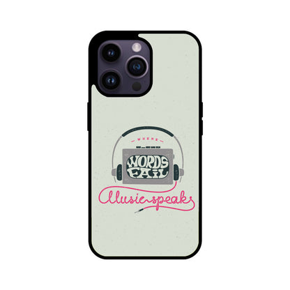 Music Speaks | Glass iPhone Case