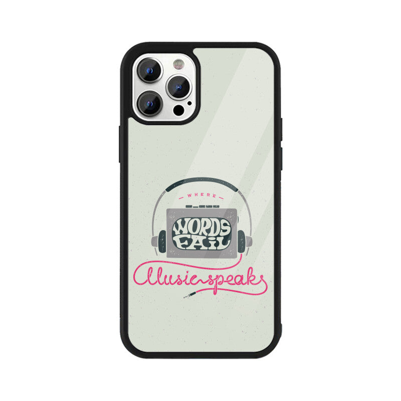 Music Speaks | Glass iPhone Case
