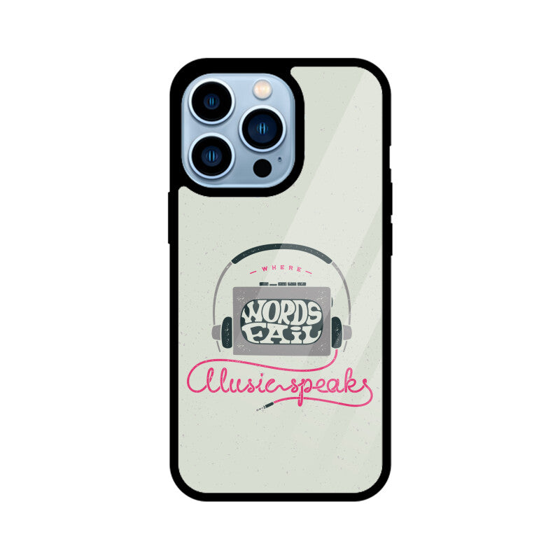 Music Speaks | Glass iPhone Case