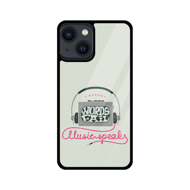 Music Speaks | Glass iPhone Case
