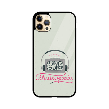 Music Speaks | Glass iPhone Case
